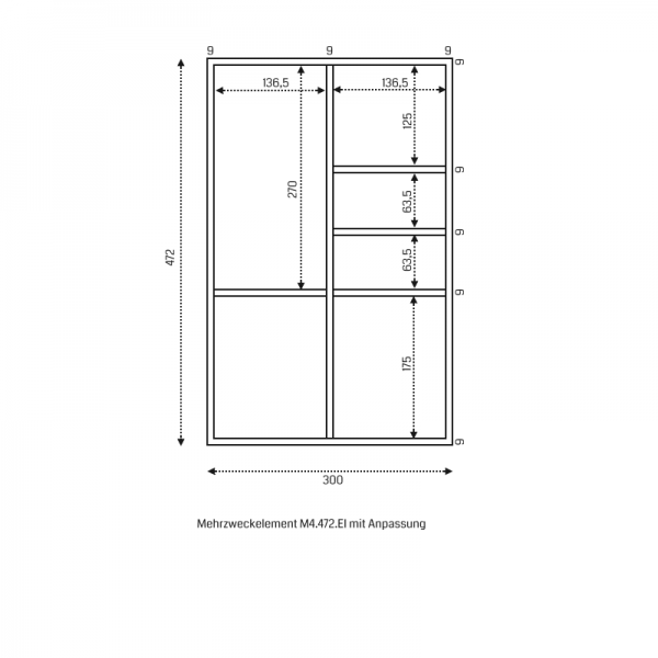Mehrzweckelement M4.472.EI ( angepasst)